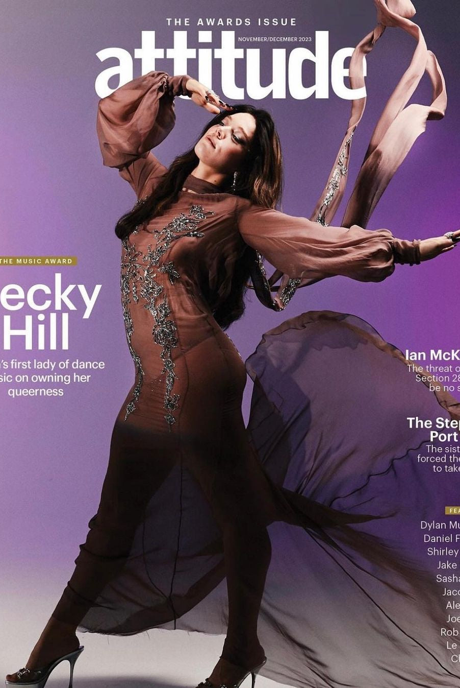 Becky Hill Debuts New Look for Attitude Mag Wearing A Baldy Lox Boutique Custom Wig